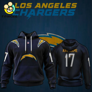 NFL Los Angeles Chargers Specialized Design Personalized Letters V1 Hoodie