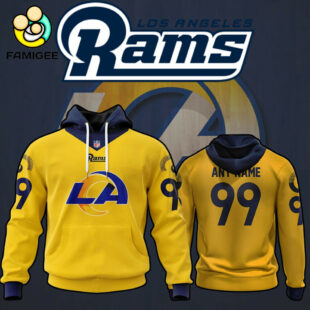 NFL Los Angeles Rams Specialized Design Personalized Letters Hoodie