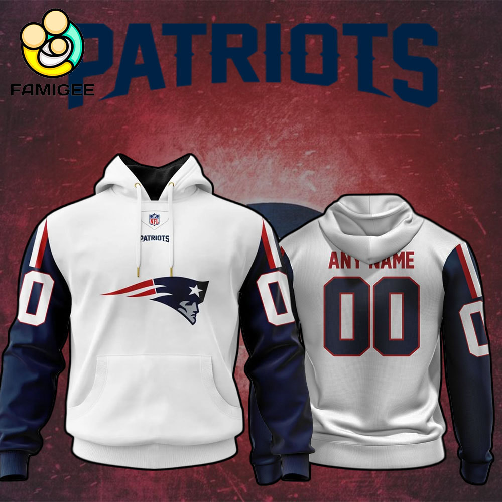 NFL New England Patriots Specialized Design Personalized Letters V1 Hoodie NFL New England Patriots Specialized Design Personalized Letters V1 Hoodie