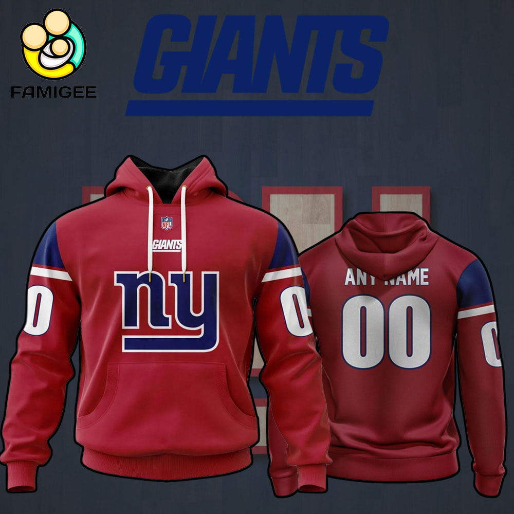 NFL New York Giants Specialized Design Personalized Letters V1 Hoodie NFL New York Giants Specialized Design Personalized Letters V1 Hoodie