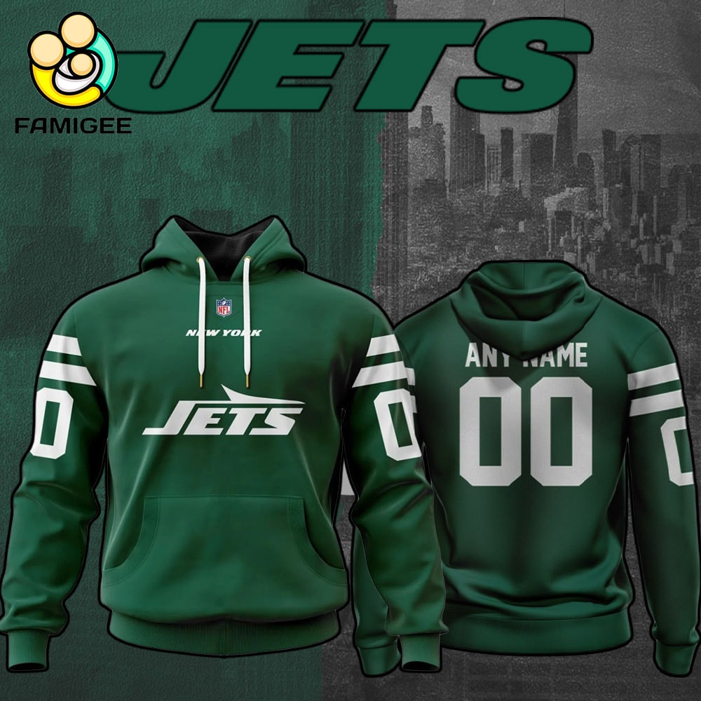 NFL New York Jets Specialized Design Personalized Letters V1 Hoodie NFL New York Jets Specialized Design Personalized Letters V1 Hoodie