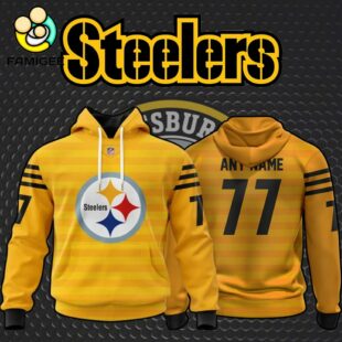 NFL Pittsburgh Steelers Specialized Design Personalized Letters Hoodie