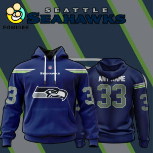 NFL Seattle Seahawks Specialized Design Personalized Letters Hoodie