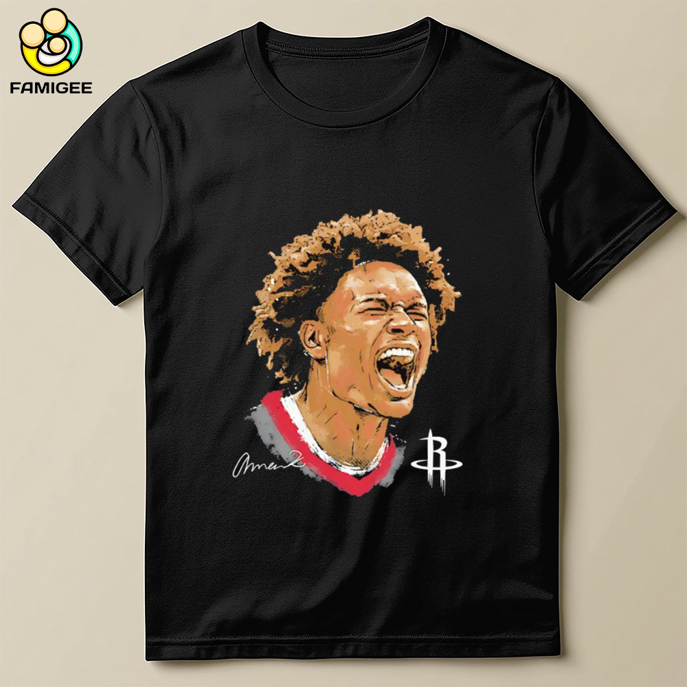 Amen Thompson Houston Rockets Scream Signature Shirt Amen Thompson Houston Rockets Scream Signature Shirt