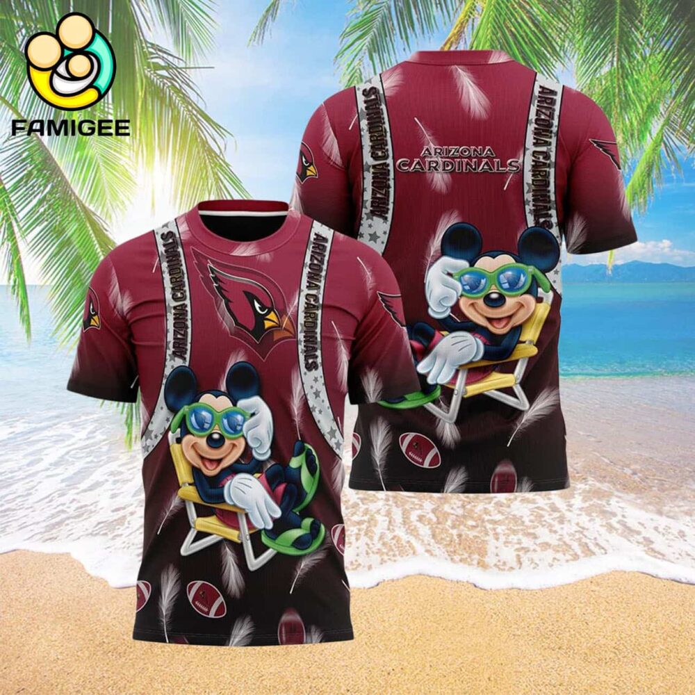 Arizona Cardinals Hawaiian Nfl Football 4th Of July All Over Print Hawaiian Shirt 3