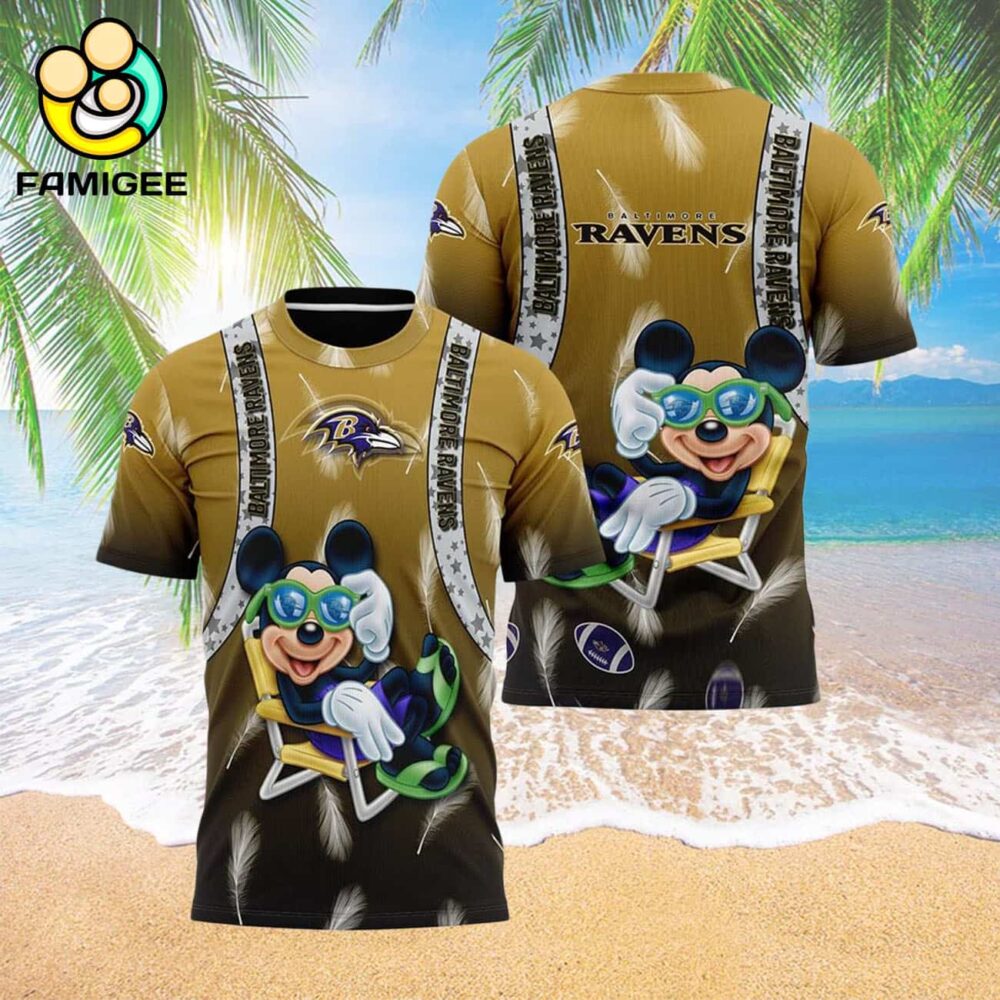 Baltimore Ravens Nfl Football 4th Of July All Over Print Hawaiian Shirt 3