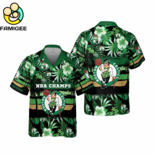 Boston Celtics Nba Tropical 2024 Hawaiian Shirt 1