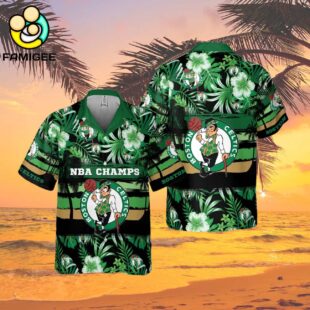 Boston Celtics Nba Tropical 2024 Hawaiian Shirt 2
