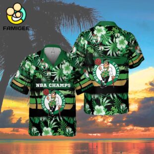 Boston Celtics Nba Tropical 2024 Hawaiian Shirt 4
