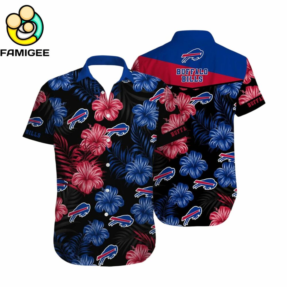 Buffalo Bills Nfl Football Short Summer With Flower Graphic Hawaiian Shirt 1