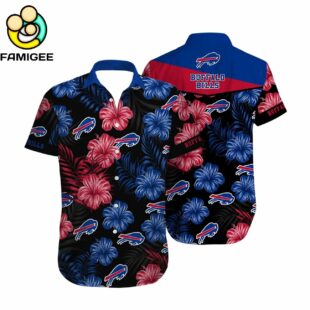 Buffalo Bills Nfl Football Short Summer With Flower Graphic Hawaiian Shirt 1