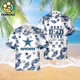 Dallas Cowboys Best Dad Ever Custom Family Name Best Gift For Dad Hawaiian Shirt 3