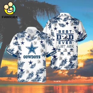 Dallas Cowboys Best Dad Ever Custom Family Name Best Gift For Dad Hawaiian Shirt 4