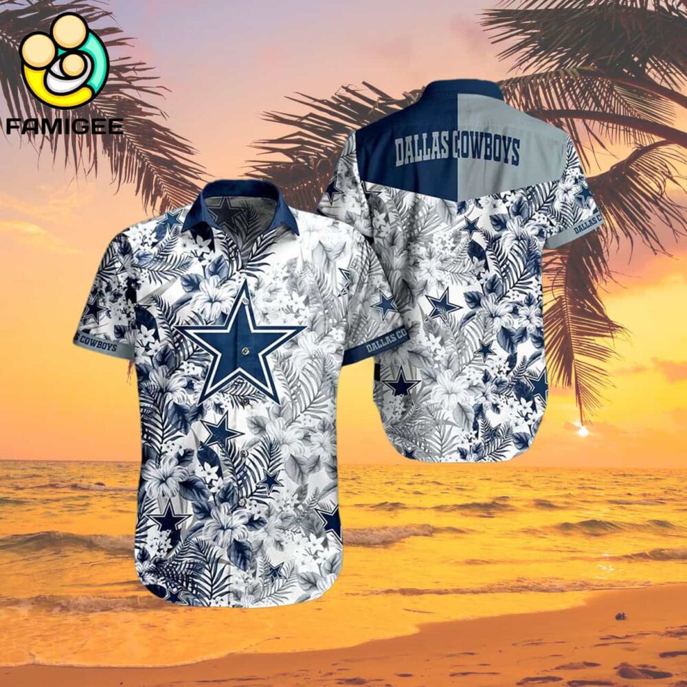 Dallas Cowboys Floral Pattern Print This Summer Hawaiian Shirt 2