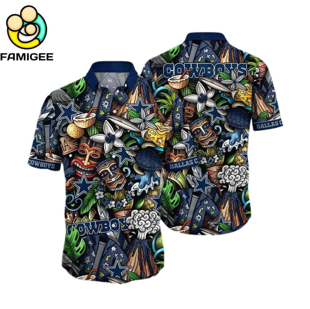 Dallas Cowboys For Fans Custom Summer Aloha Football Hawaiian Shirt 1