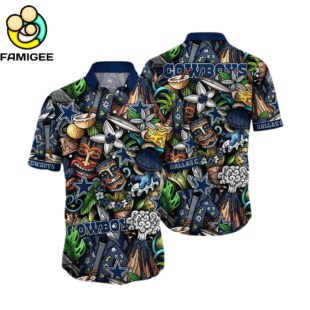 Dallas Cowboys For Fans Custom Summer Aloha Football Hawaiian Shirt 1