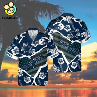 Dallas Cowboys New Summer Floral Nfl Aloha For Fans Hawaiian Shirt 4