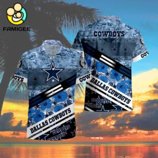 Dallas Cowboys Nfl 3d Camo Floral T Hawaiian Shirt 4