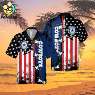 Dallas Cowboys Nfl American Flag Color Independence Day Hawaiian Shirt 2