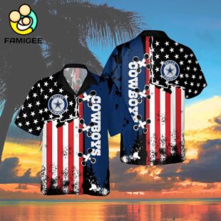 Dallas Cowboys Nfl American Flag Color Independence Day Hawaiian Shirt 4