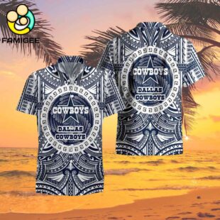 Dallas Cowboys Nfl Polynesian Tattoo Aloha Hawaiian Shirt 2