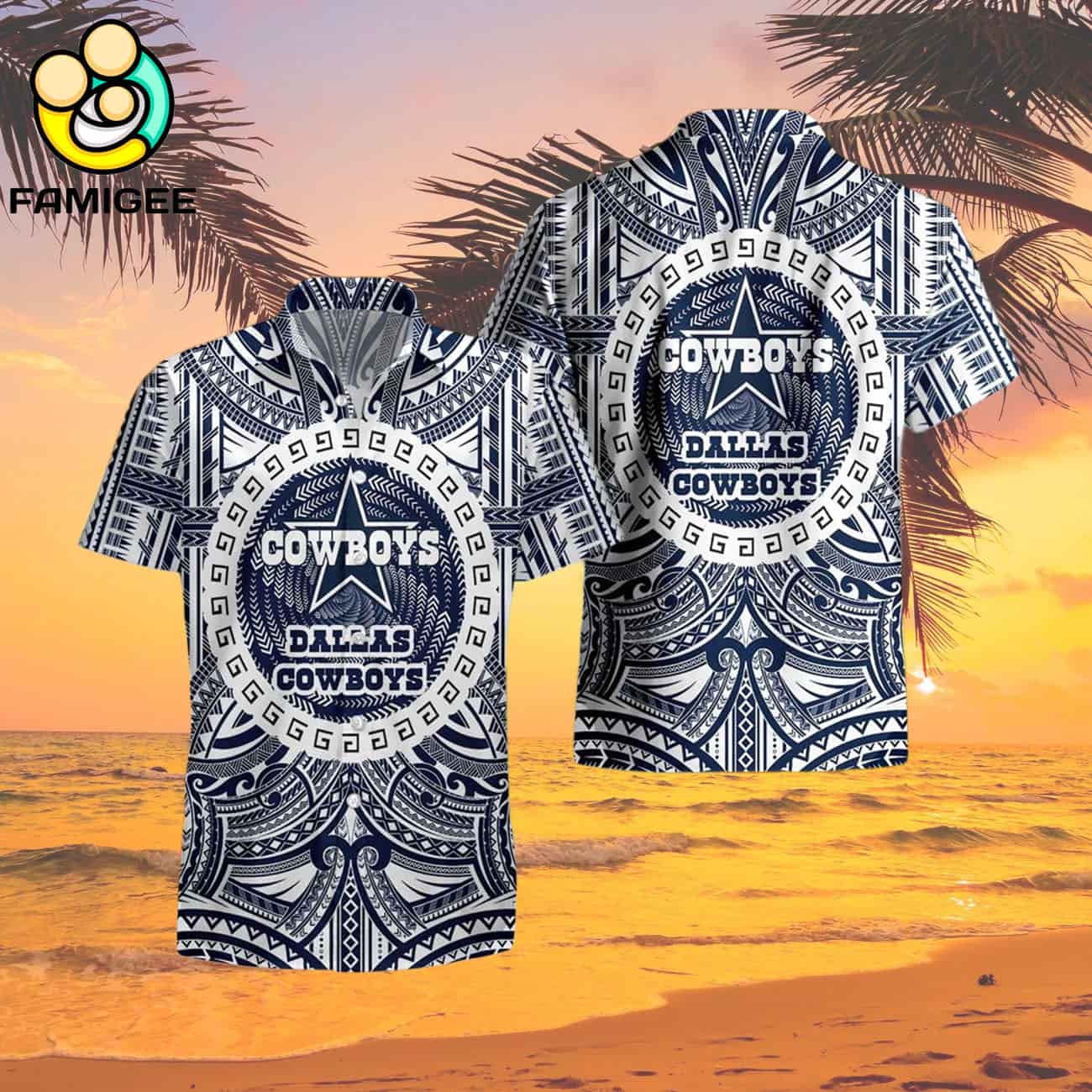 Dallas Cowboys Nfl Polynesian Tattoo Aloha Hawaiian Shirt Dallas Cowboys Nfl Polynesian Tattoo Aloha Hawaiian Shirt