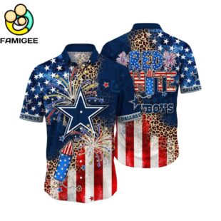 Dallas Cowboys Nfl T Independence Day New Summer Hawaiian Shirt 1