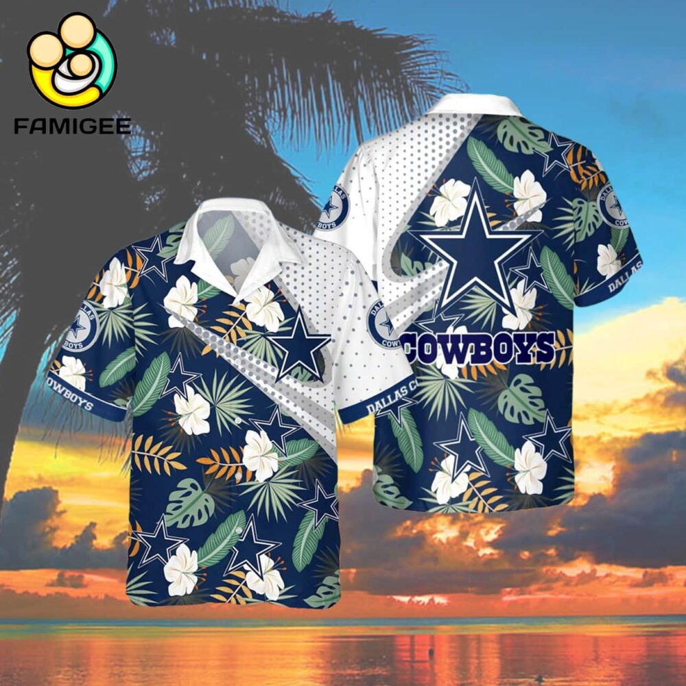 Dallas Cowboys Tropical Pattern New Summer Beach Trip For Fans Hawaiian Shirt 4