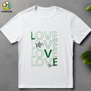 Dallas Stars Hockey Love Love Love Love Shirt