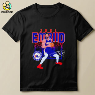 Joel Embiid Philadelphia Eagles Shattered Signature Shirt