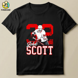John Scott 32 Chicago Blackhawks Hockey Name Number Shirt
