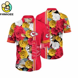 Kansas City Chiefs Flower For Fans New Summer Aloha Football Hawaiian Shirt 1