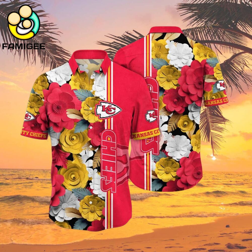 Kansas City Chiefs Flower For Fans New Summer Aloha Football Hawaiian Shirt 2