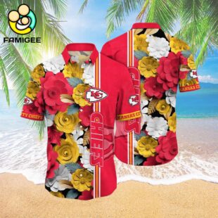 Kansas City Chiefs Flower For Fans New Summer Aloha Football Hawaiian Shirt 3