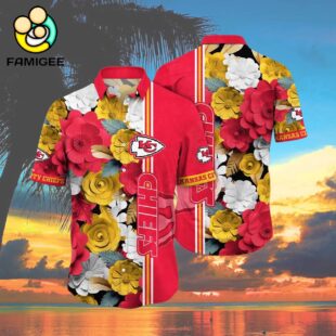 Kansas City Chiefs Flower For Fans New Summer Aloha Football Hawaiian Shirt 4