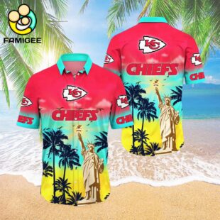Kansas City Chiefs Nfl Liberties Flower And T For Fans Hawaiian Shirt 3