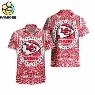 Kansas City Chiefs Nfl Polynesian Tattoo Aloha Hawaiian Shirt 1