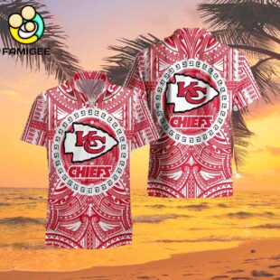 Kansas City Chiefs Nfl Polynesian Tattoo Aloha Hawaiian Shirt 2