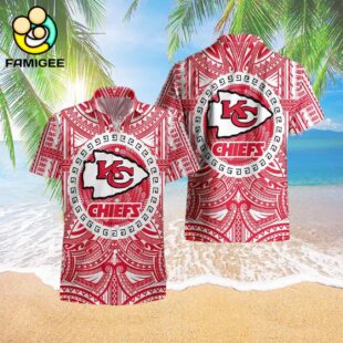 Kansas City Chiefs Nfl Polynesian Tattoo Aloha Hawaiian Shirt 3