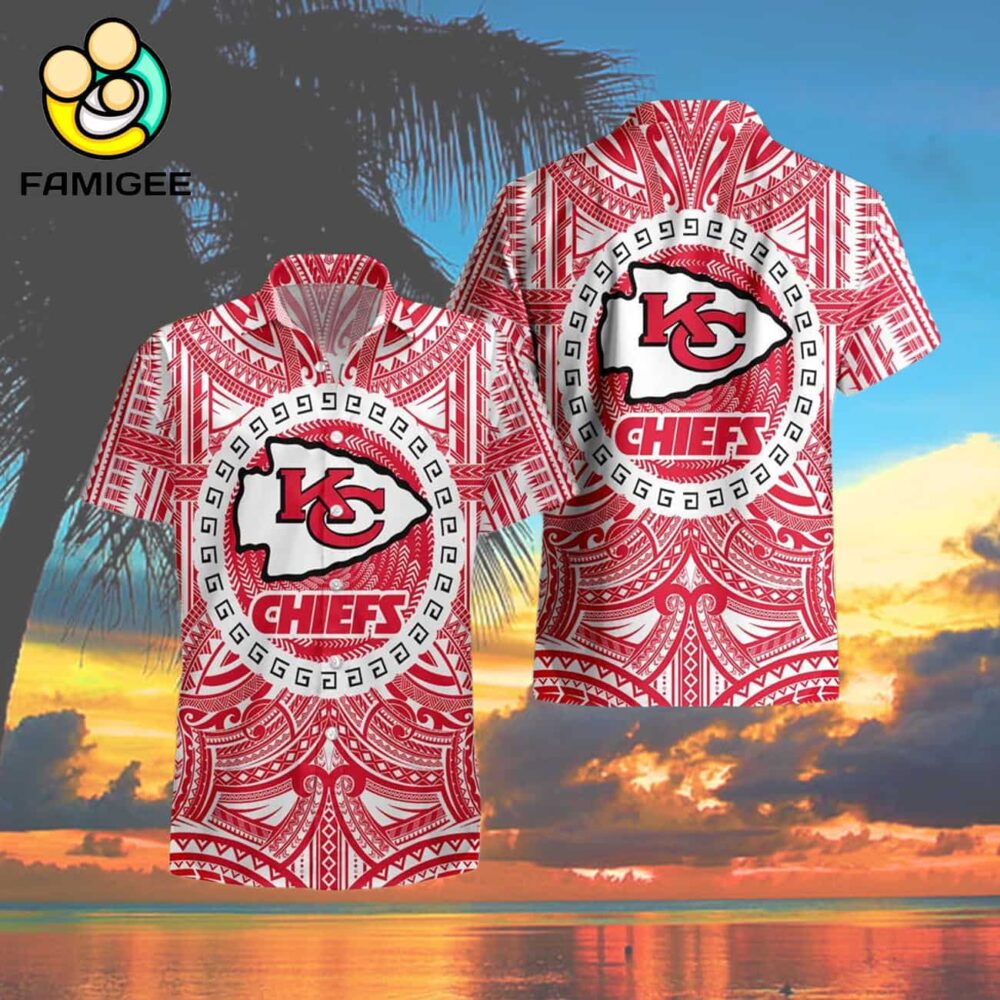 Kansas City Chiefs Nfl Polynesian Tattoo Aloha Hawaiian Shirt 4