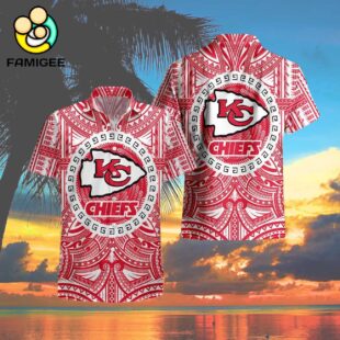 Kansas City Chiefs Nfl Polynesian Tattoo Aloha Hawaiian Shirt 4