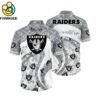 Las Vegas Raiders Graphic Floral Tropical Pattern For Fans Hawaiian Shirt 1