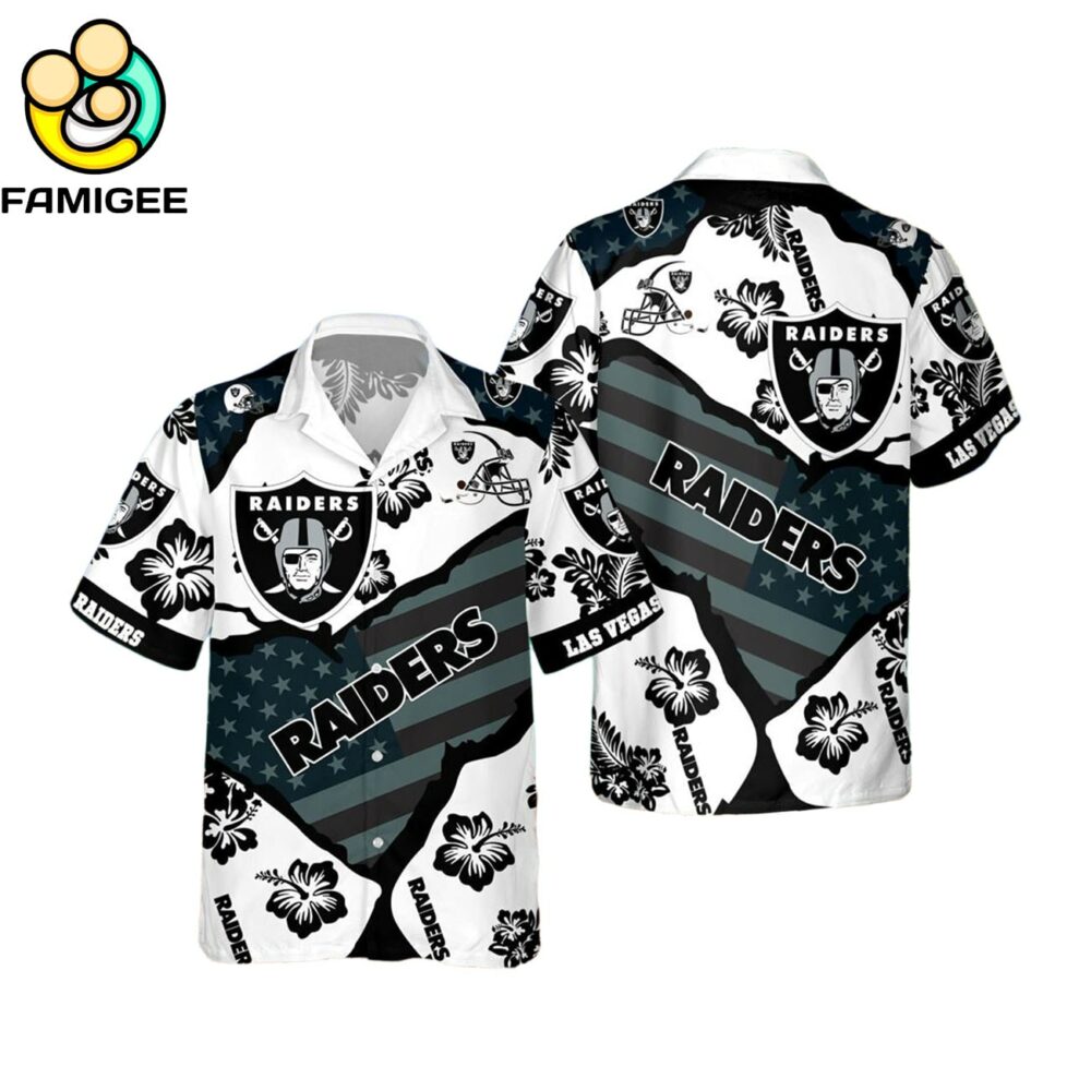 Las Vegas Raiders New Summer Floral Nfl Aloha For Fans 1 Hawaiian Shirt 1