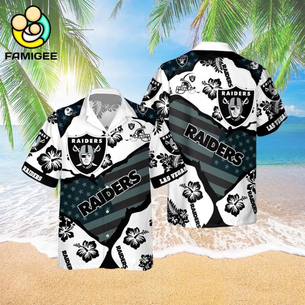 Las Vegas Raiders New Summer Floral Nfl Aloha For Fans 1 Hawaiian Shirt 3