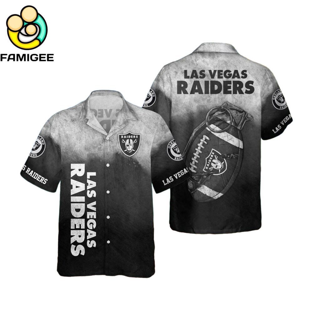 Las Vegas Raiders Nfl Gernade T For Fans Hawaiian Shirt 1