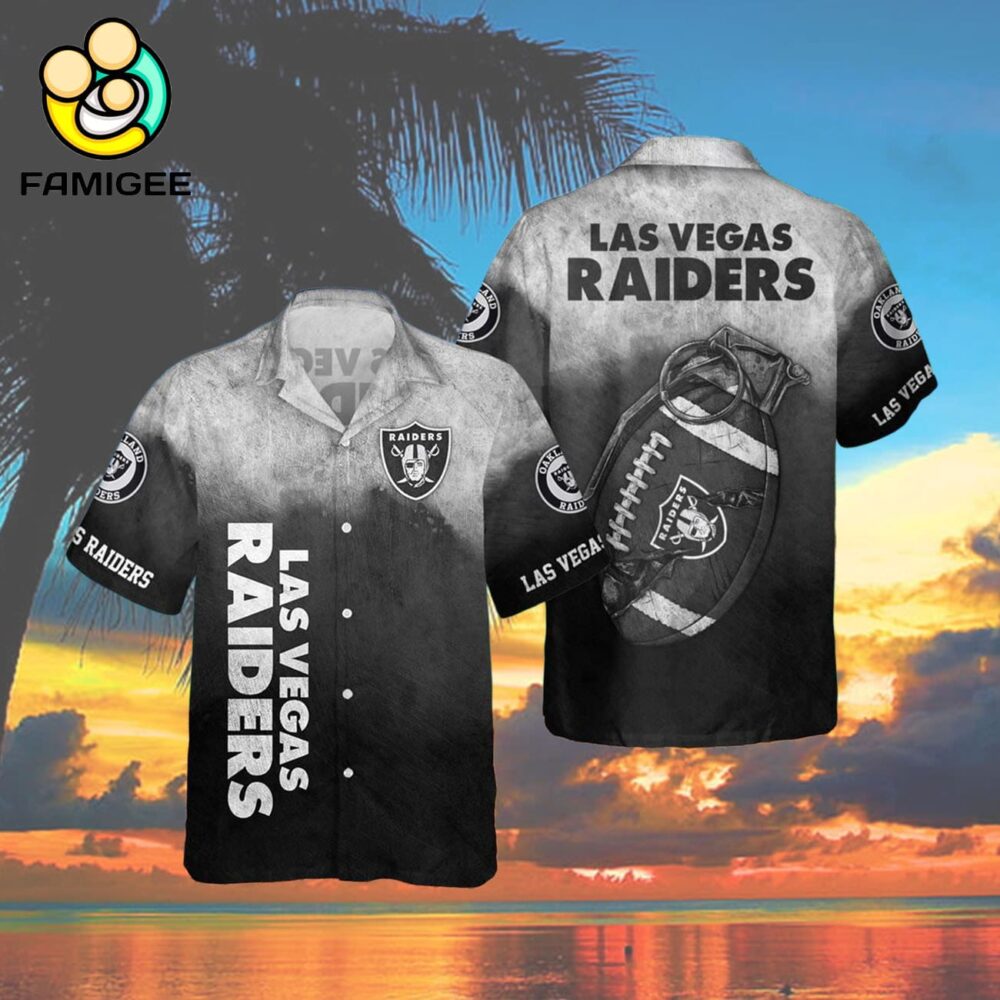 Las Vegas Raiders Nfl Gernade T For Fans Hawaiian Shirt 4