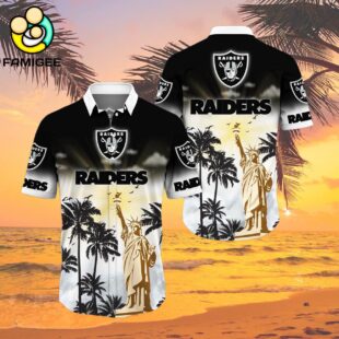 Las Vegas Raiders Nfl Liberties Flower And T For Fans Hawaiian Shirt 2