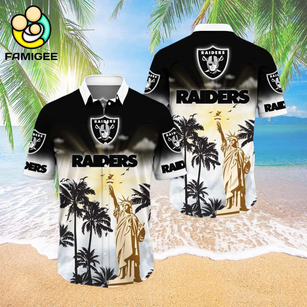 Las Vegas Raiders Nfl Liberties Flower And T For Fans Hawaiian Shirt 3