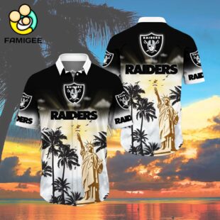 Las Vegas Raiders Nfl Liberties Flower And T For Fans Hawaiian Shirt 4