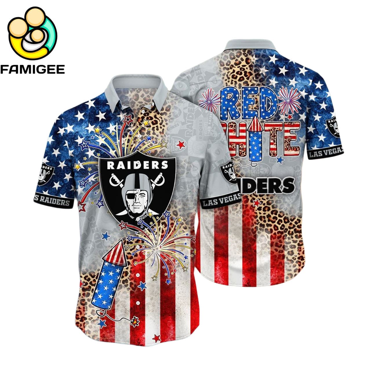 Las Vegas Raiders Nfl T Independence Day New Summer Hawaiian Shirt Las Vegas Raiders Nfl T Independence Day New Summer Hawaiian Shirt